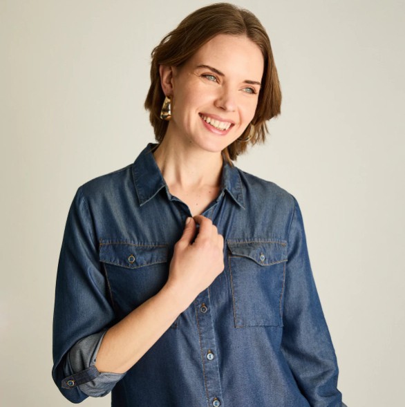 BLUSA CAMISERA DE LYOCELL