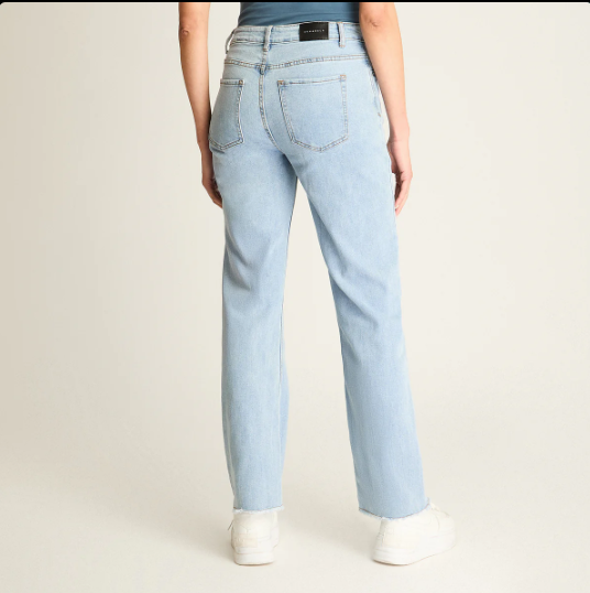 JEANS CELESTE CORTE SEMI FLARE