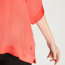 BLUSA CORAL MANGA CODO CUELLO V