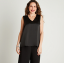 BLUSA SIN MANGA CUELLO V