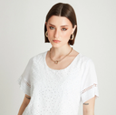 BLUSA MANGA CORTA CUELLO REDONDO