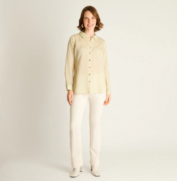Blusa Verde a Rayas
