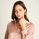BLUSA MUJER ROSA CLARO CUELLO CAMISERO V