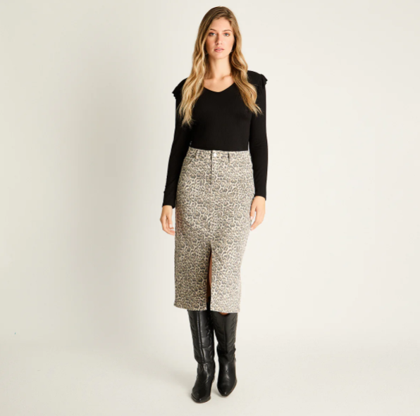 FALDA MIDI ANIMAL PRINT 307604