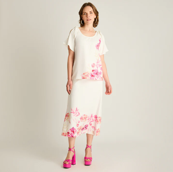 Blusa Crudo Estampado Floral