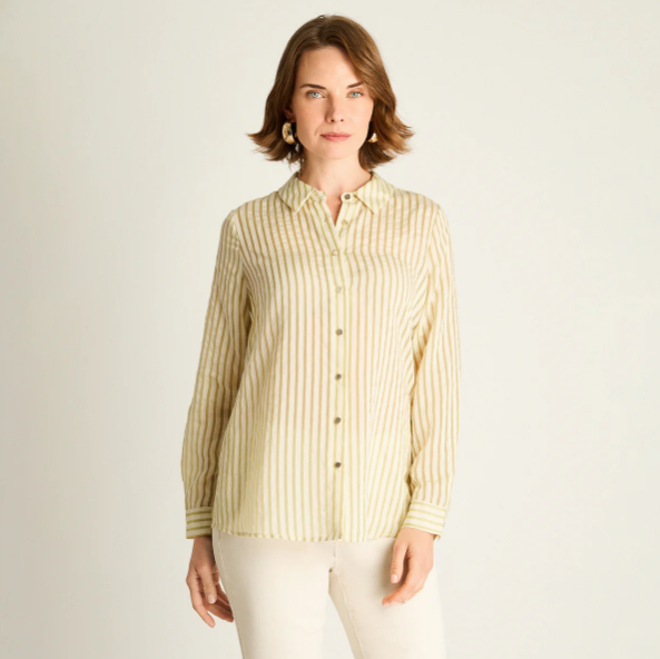 BLUSA VERDE A RAYAS 207521