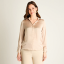 BLUSA MUJER ARENA CLARO CUELLO CAMISERO V