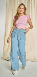JEANS CON BOLSILLO PARCHE A4908