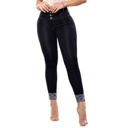 JEANS CROPPED ROSA