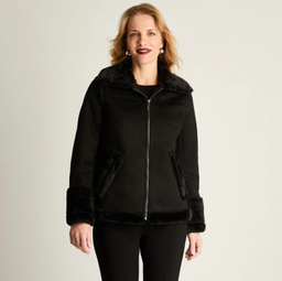 CHAQUETA BONDED NEGRA